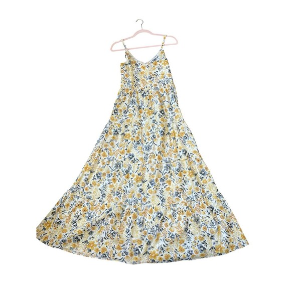 Rachel Zoe‎ Yellow Floral Tiered Maxi Dress NWT Spaghetti Straps Size 8 Summer - Picture 2 of 14